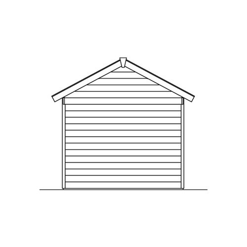 Skan Holz Gartenhaus Hengelo aus Holz in Schwedenrot mit Satteldach B/H/T: 280 x 273 x 300 cm - Bild 4
