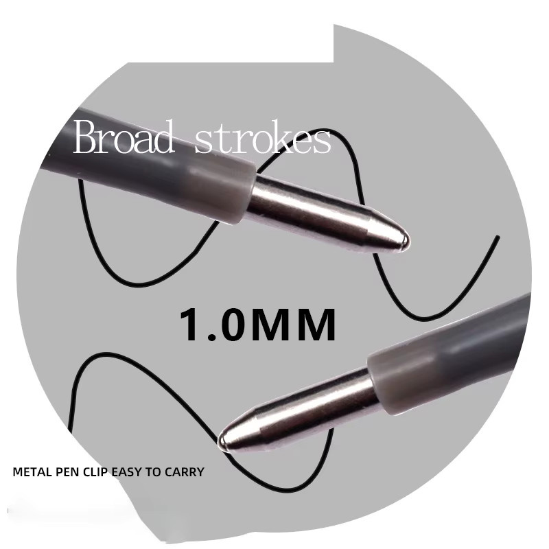 M&G Gelstift-Nachfüllung Druckknopf-System, 1,0 mm, Schwarz, schnell trocknend - Bild 3