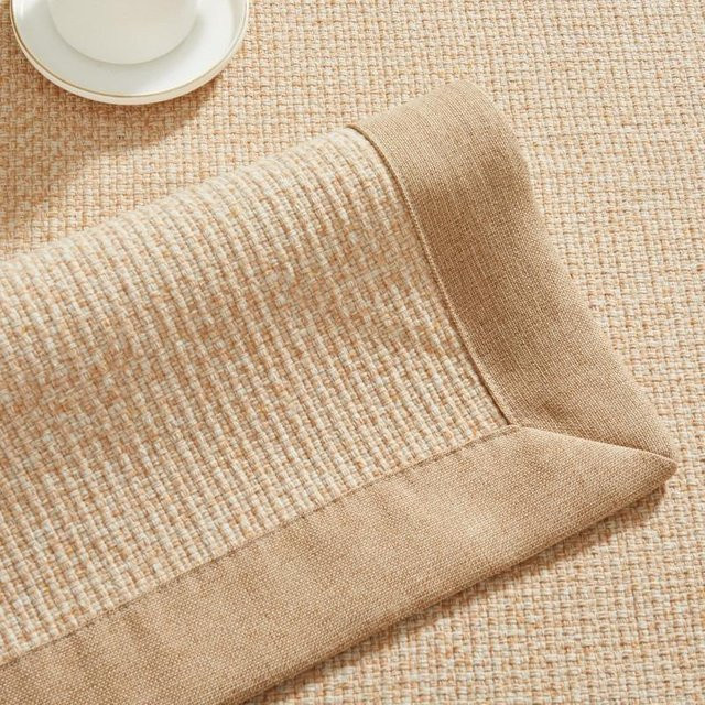 Rutschfester Sofabezug aus Baumwolle und Leinen für 4-Sitzer, Modern und Schlicht, Farbe: Khaki, B/T: 90 x 210 cm - Bild 1