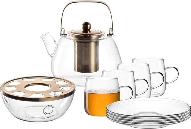 Leonardo Tee-Set Tè Per Te Teekanne aus Glas mit Infuser, transparent, 1,2 Liter - Bild 1