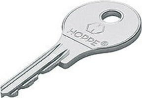 HOPPE Fenstergriffschlüssel 2D156 gleichschließend aus Eisen in Silber vernickelt - Bild 1