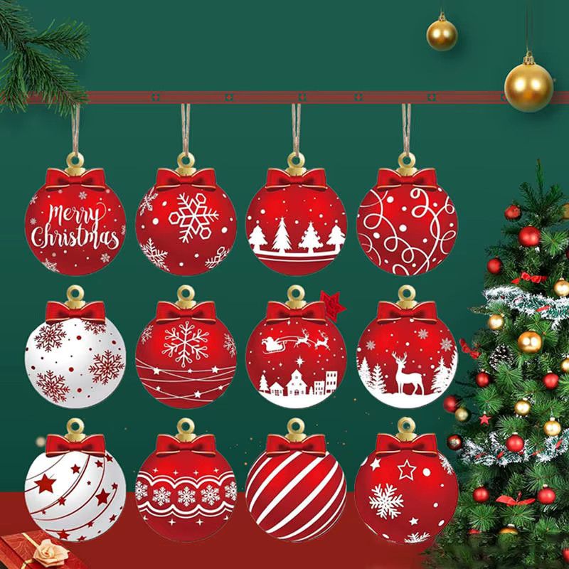Beeinch Weihnachts Holz Ornamente Glocken Form Anhänger für DIY Weihnachtsbaum Dekorationen - Bild 4