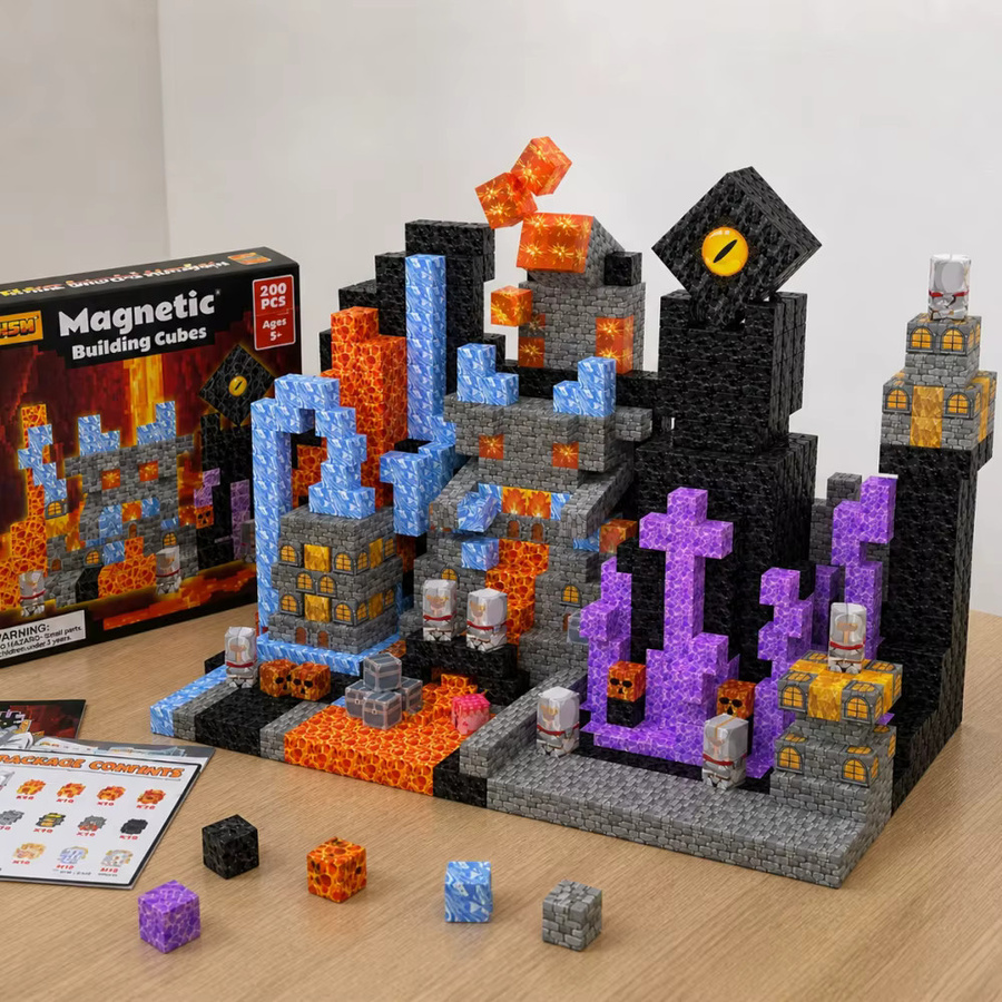 FUNXINEE Magma-Dungeon, Magnetische Bausteine, Fantasy, ab 3 Jahre - Bild 2