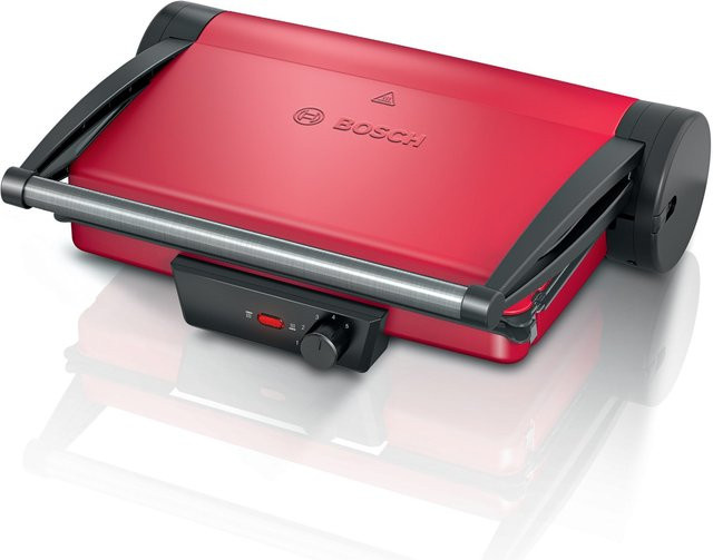 Bosch TCG4104 Kontaktgrill in Rot und Schwarz mit 2000 W Leistung und 781 qcm Grillfläche - Bild 1
