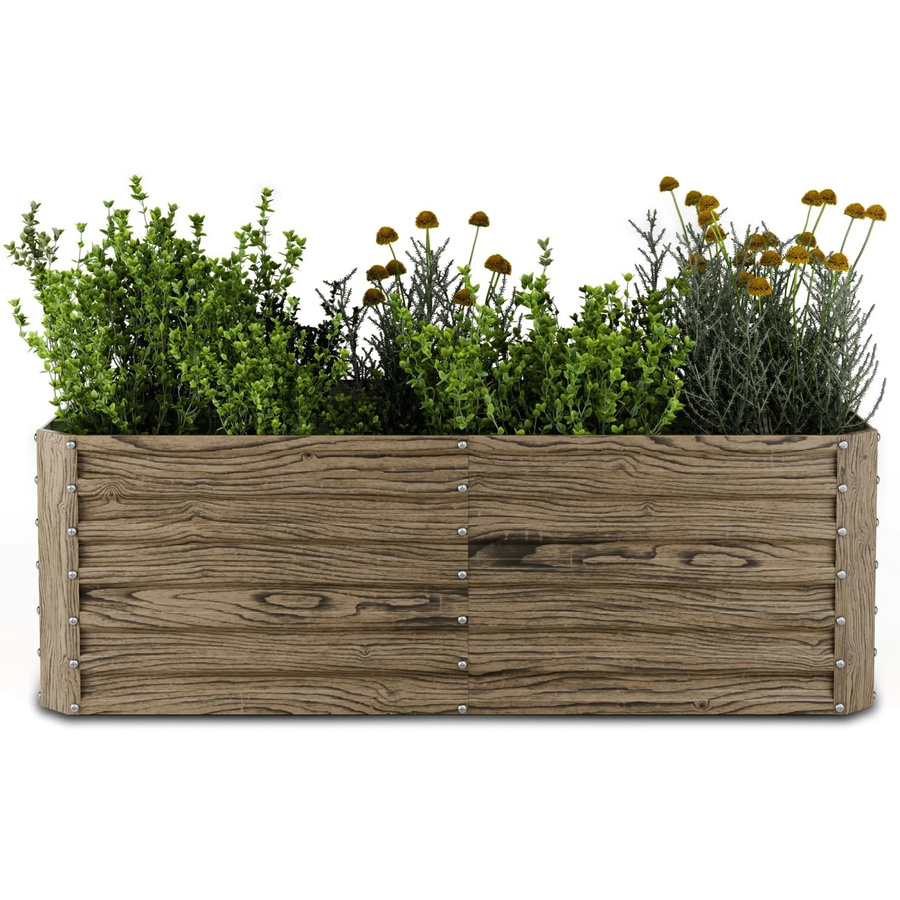 Blumfeldt High Grow Straight Hochbeet aus verzinktem Stahl in Dunkelbraun, B/T/H: 80 x 60 x 180 cm - Bild 2