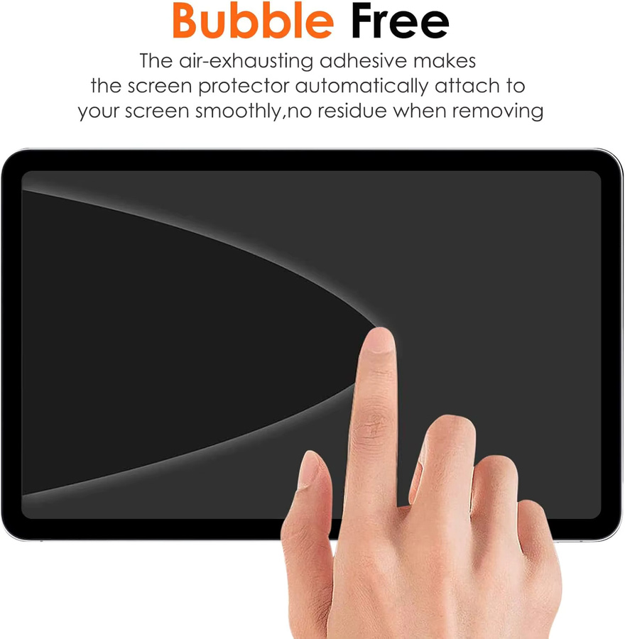 Displayschutzfolie aus gehärtetem Glas für OPPO Pad Air (10,36 Zoll) 2022, transparent, 9H kratzfest, HD-Klarheit und Anti-Fingerabdruck-Beschichtung - Bild 5