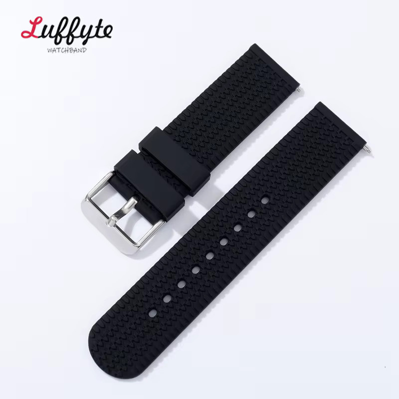 Uhrenarmband Silikon, Reifenmuster, wasserdicht, Unisex - Bild 2