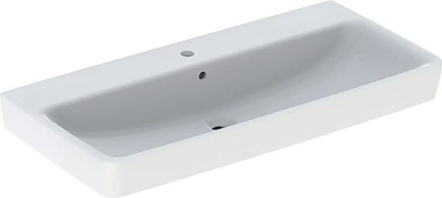 Geberit Renova Plan Waschbecken aus Keramik, Weiß, B/T: 100 x 48 cm - Bild 1