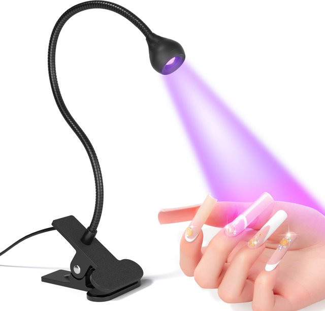 krofaue UV-Nagellampe Clip-on, Schwarz, Unisex - Bild 1
