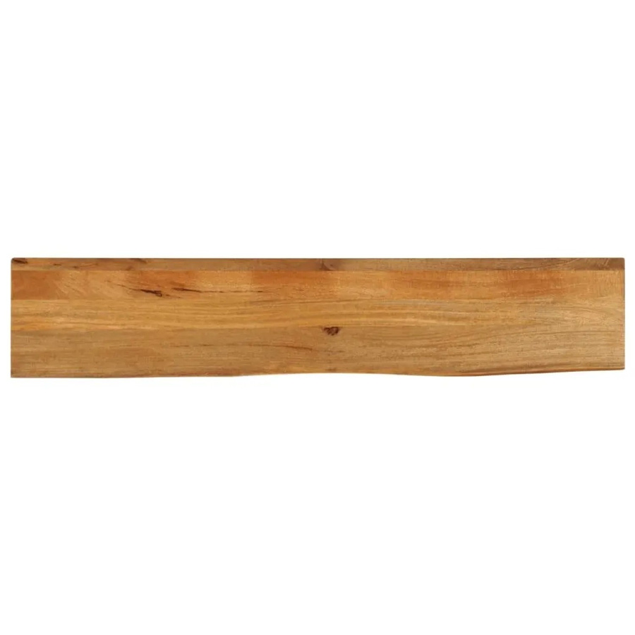 vidaXL Tischplatte aus Massivholz Mango mit Baumkante, Braun, B: 180 cm, T: 40 cm, H: 2,5 cm - Bild 2