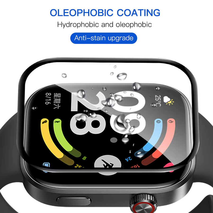 ONM Displayschutzfolie für Xiaomi Redmi Watch 6, transparent, HD-klar und kratzfest - Bild 3