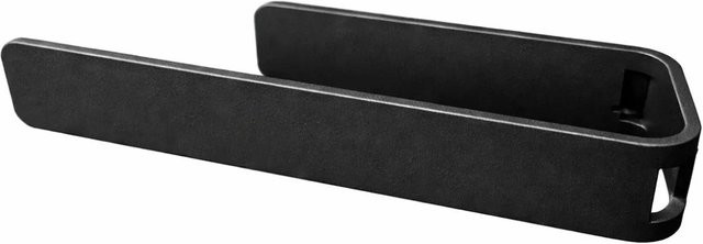 Radius Design Handtuchhalter aus Aluminium in Schwarz mit Klebebefestigung, Breite: 40 cm - Bild 1