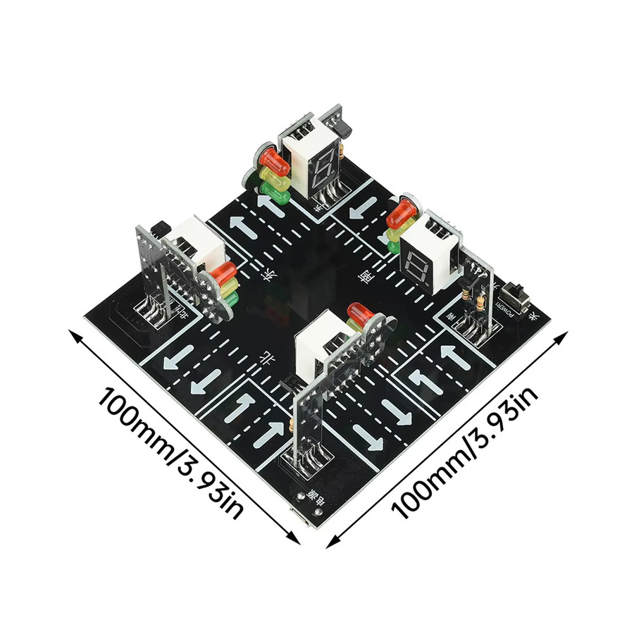 diymore Intelligentes Ampel-Bausatz-Set, Lernspielzeug, Signalleuchte mit LED-Digitalanzeige und Micro-USB - Bild 2