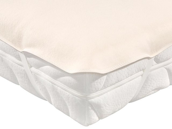 Concord Moltonauflage aus 100 % Baumwolle in Beige, B/T/H: 140 x 200 cm
