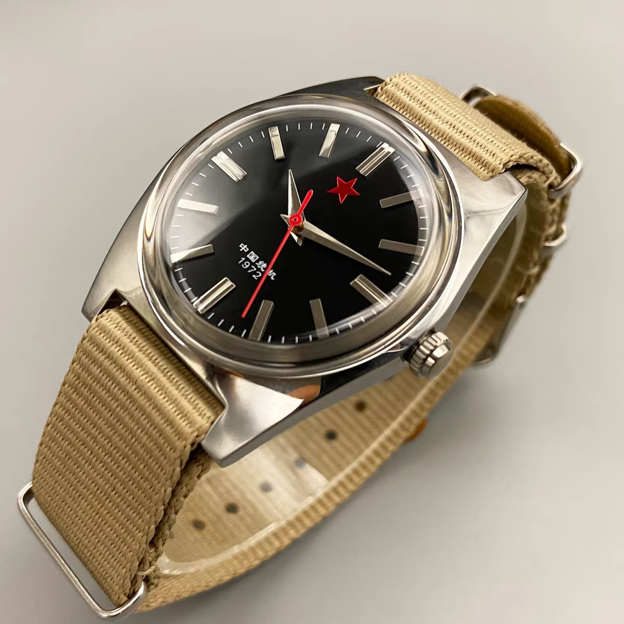 HEIMDALLR Handaufzugsuhr, Edelstahl, 36 mm, Herren - Bild 2