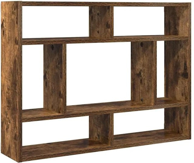 vidaXL Wandregal aus Holzwerkstoff in Räuchereiche, B/H/T: 75 x 55 x 16 cm - Bild 1