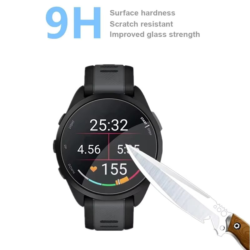Garmin Screen Protector Glas, Garmin Forerunner 165, 165 Musik, transparent - Bild 2