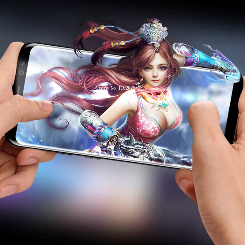 3er-Pack Displayschutzfolie aus gehärtetem Glas für Samsung Galaxy S23 Ultra, S22, S21, S20 Plus, S10, S9, S8 und Note 20 Ultra, transparent - Bild 5