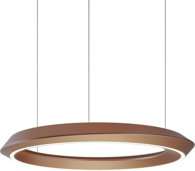 Lodes Tidal LED-Pendelleuchte aus Aluminium in Terra, dimmbar und höhenverstellbar, warmweißes Licht (3000K) - Bild 1