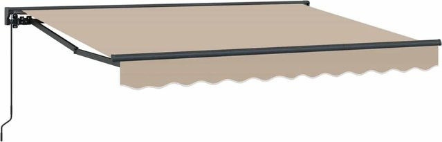 vidaXL Manuell Einziehbare Markise Beige B: 250 cm, T: 200 cm - Bild 1
