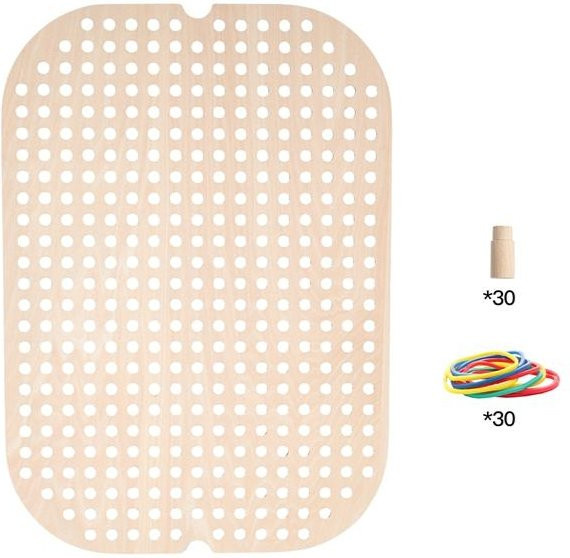 Binchi Montessori Sensorik-Tischplatte, Ballsortierspiel, Holz, Bunt / Mehrfarbig - Bild 1