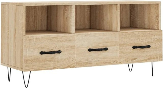 vidaXL TV-Schrank Modell 3 in Sonoma-Eiche, Farbe Braun, B/T/H: 102 x 36 x 50 cm - Bild 1