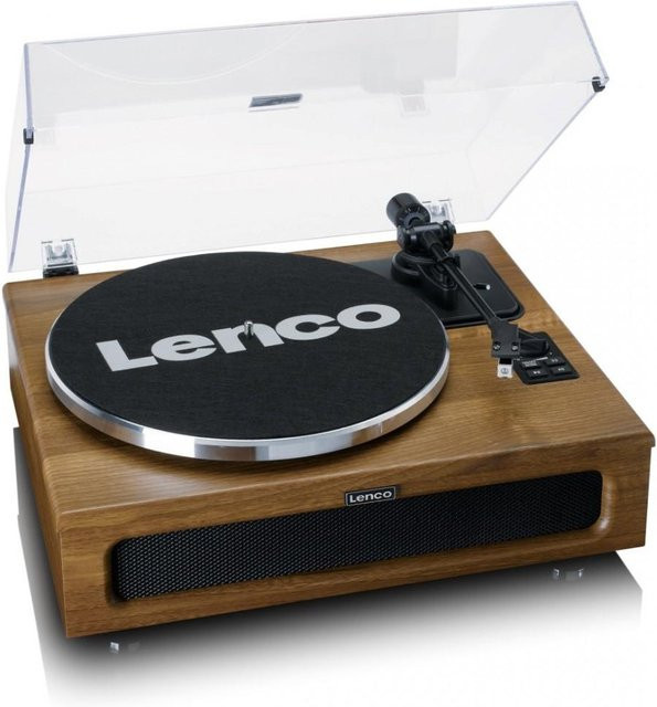 Lenco Ls-410Wa Plattenspieler mit Lautsprechern und Bluetooth in Weiß - Bild 1