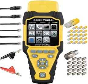 Klein Tools Netzwerkkabeltester Scout Pro Max Remote Set in Gelb - Bild 1