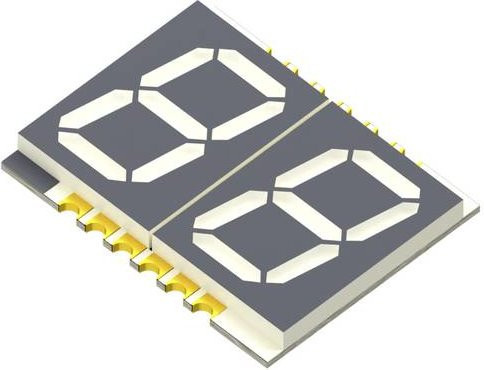 Kingbright 7-Segment-Anzeige KCDA56-105-B-26 in Rot mit 1 Ziffer und 14,2 mm Breite - Bild 1