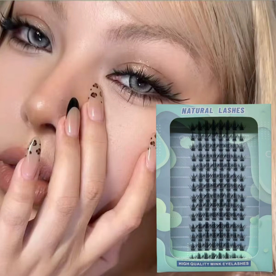 MAIOJIE Cluster-Wimpern-Set, Manga-Wimpern, natürlich, Unisex - Bild 2