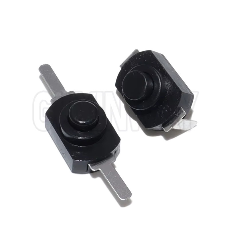 GUXINWAY 10er Set Mini Push Button Schalter Selbstverriegelnd 12 x 8 mm DC 30V 1A On Off für elektrische Taschenlampen - Bild 2