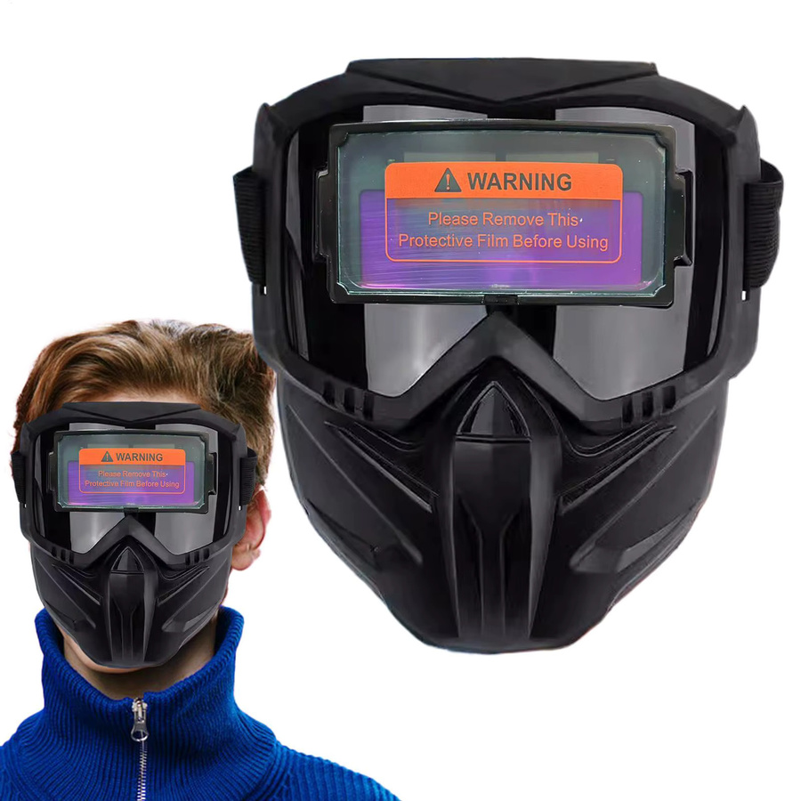 Schweißhelm mit automatischer Verdunkelung und Power True Color Technologie in Schwarz mit großer Sicht und vollständiger Abdeckung - Bild 2