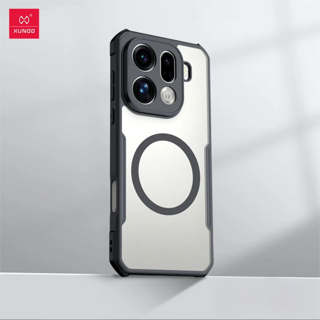Xundd Magnetische Hülle für OPPO Find X9 Pro und Find X9 mit Airbag Stoßfestigkeit, Kameraschutz und drehbarem Ständer aus TPU und Acryl - Bild 1