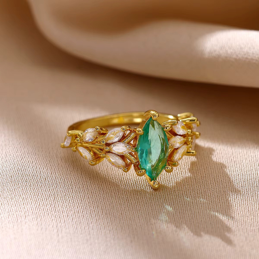 HPTOTMG Ring, 18 Karat vergoldet, Zirkonia, Damen - Bild 2