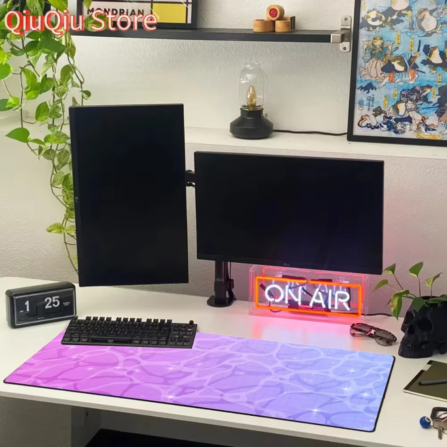 Potdemiel Gaming Mauspad mit farbigem Wasser-Design, Schreibtischunterlage für Tastatur und Maus, B/B/H: 100 x 50 cm - Bild 3