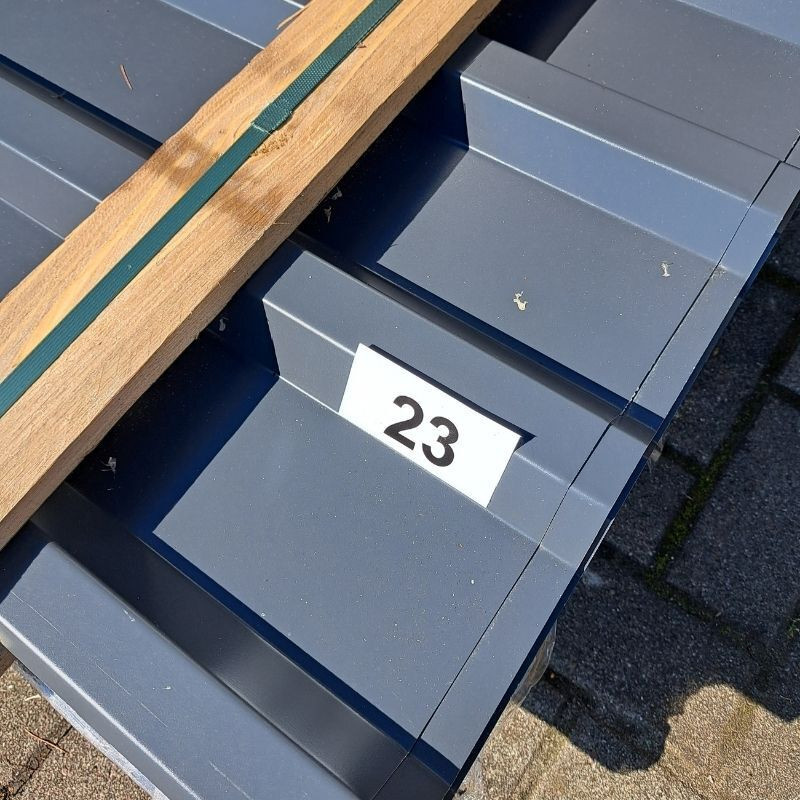 Trapezblech Friedrich von Lien AG 35/207 in Anthrazit RAL 7016, 13 Stück, Länge: 2,50 m - Bild 1