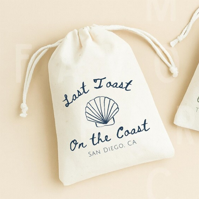 5 Stück personalisierte Coastal Bachelorette Party Geschenktüten als Last Toast Recovery Kit für deine Brautgruppe - Bild 1