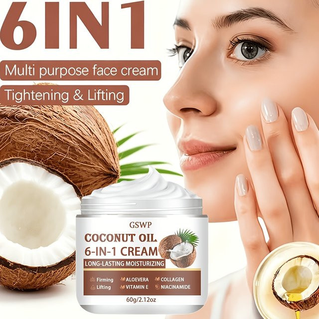 GSWP 6-in-1 Multifunktionale Gesichtscreme mit Aloe Vera und Kollagen - Bild 1
