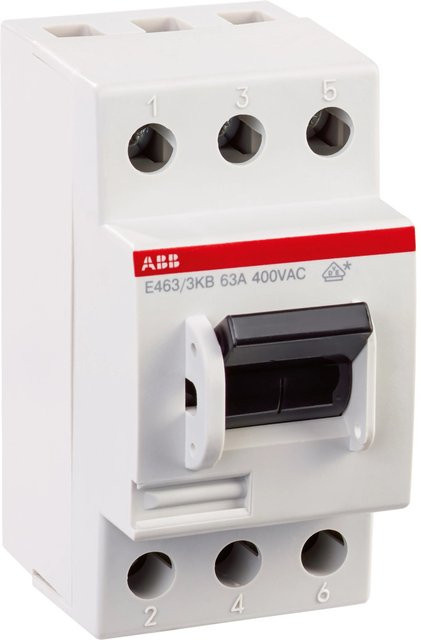 ABB Hauptschalter für Hutschiene mit Schraubklemmen in Weiß - Bild 1