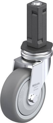 Blickle LRA-TPA 75KF-EV03 Lenkrolle in Grau und Silber mit 75 mm Rad-Durchmesser und 75 kg Tragfähigkeit - Bild 1