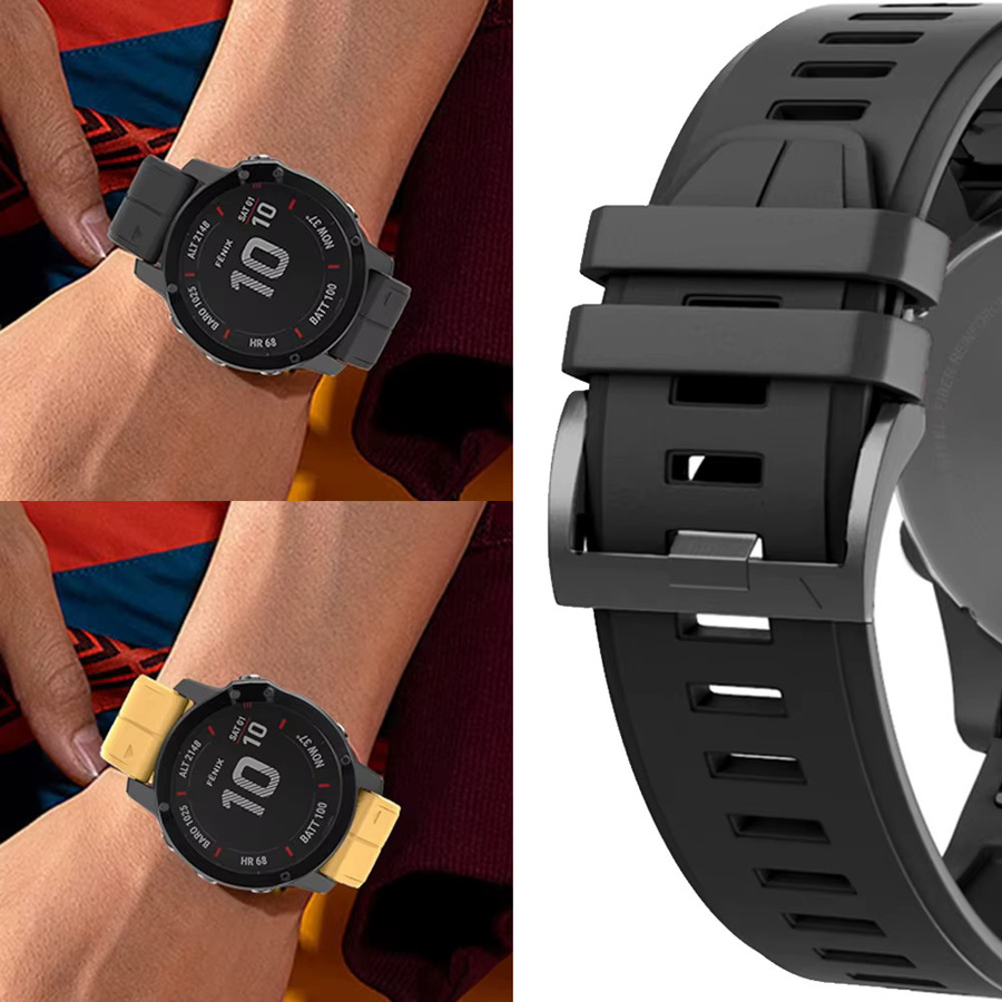 Silikonarmband für Garmin Fenix, 22 mm, 26 mm, Unisex - Bild 2