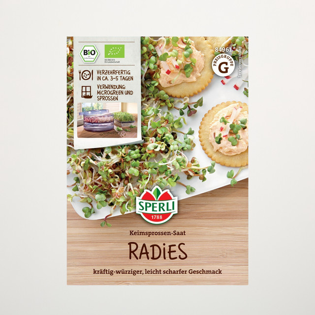 Sperli Radieschen Keimsprossen BIO Gemüsesamen - Bild 1