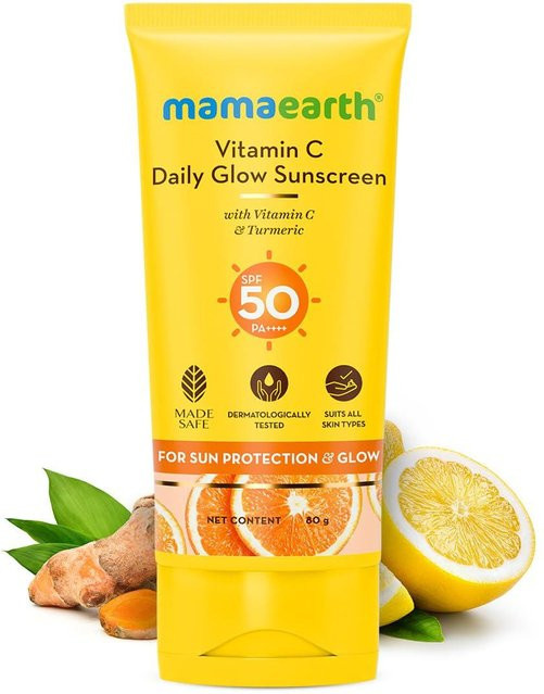Mamaearth Vitamin C Kurkuma Sonnencreme SPF 50, 80g - Bild 1