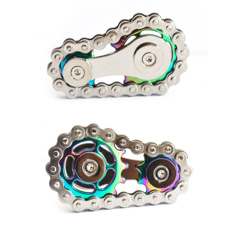 Topmix Kettengetriebe Metall Fidget Spinner, Metall Handspinner, EDC Fidget Spielzeug - Bild 3