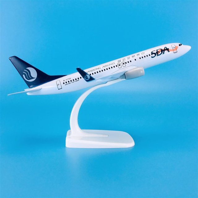 ZOCO B737 Shandong Airlines Flugzeug, Modellflugzeug, Metall, 20 cm - Bild 1