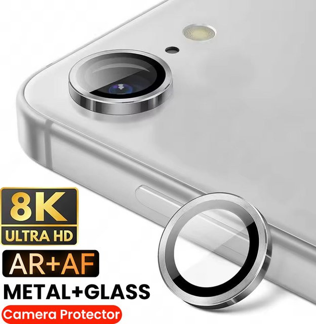 Ringkamera-Glas aus Aluminiumlegierung für Apple iPhone 17e, Farbe: Schwarz, Displaygröße: 6,1 Zoll - Bild 1