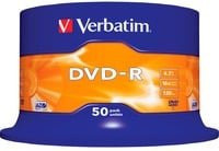 Verbatim DVD-R Rohlinge 4,7 GB bis 16x in der 50er Spindel - Bild 1