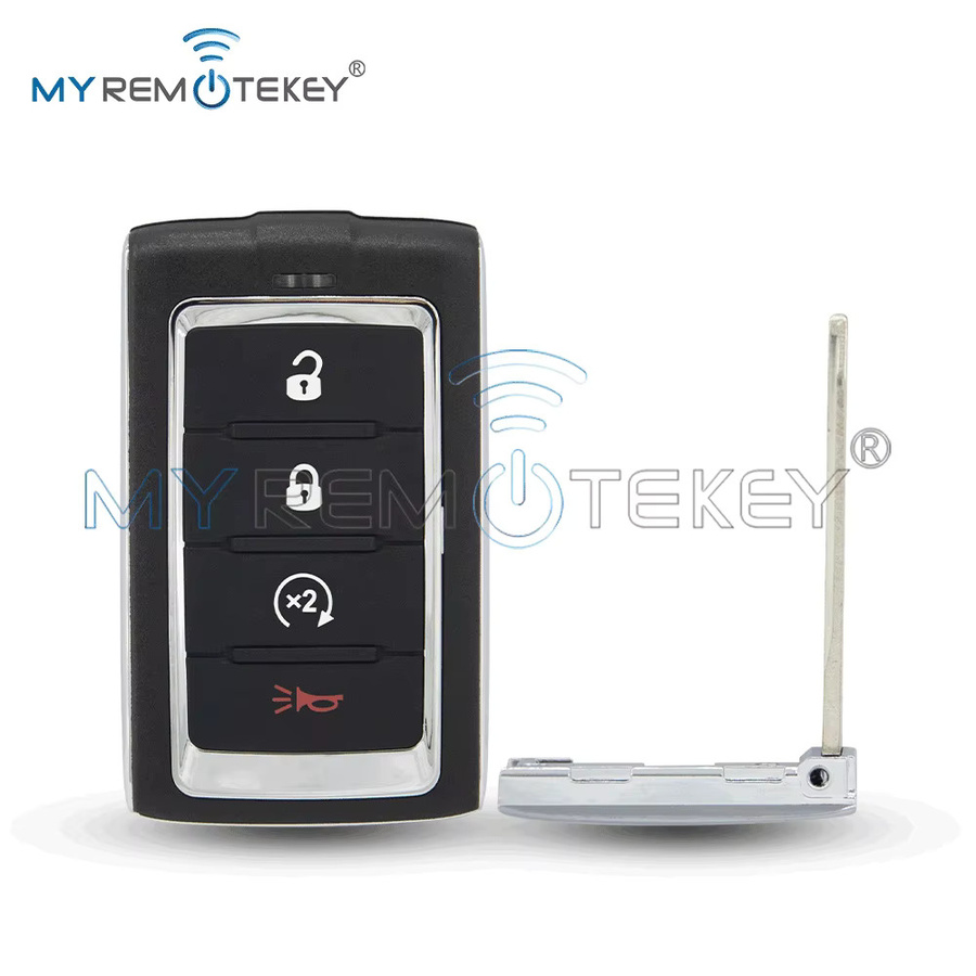 REMTEKEY Smart Auto Schlüssel Fernbedienung Shell für Jeep Grand Wagoneer und Grand Cherokee, Farbe: Schwarz, PN 68377529AA - Bild 1