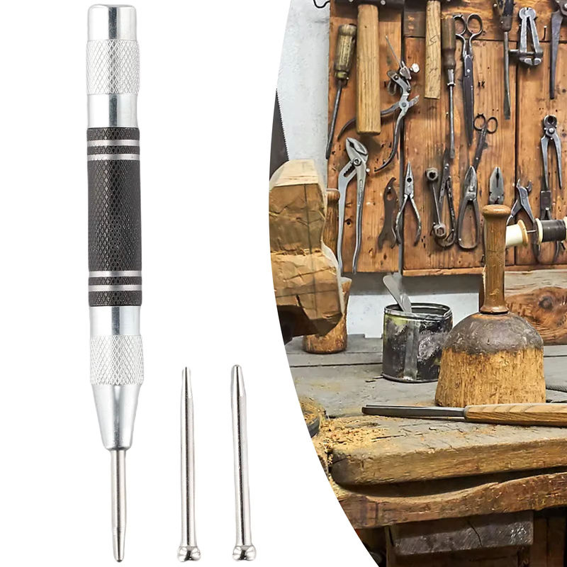 Vibratite 3er-Set Zentrumspunz Set aus Stahl für Holz und Metall zur präzisen Markierung und Bohrung - Bild 3