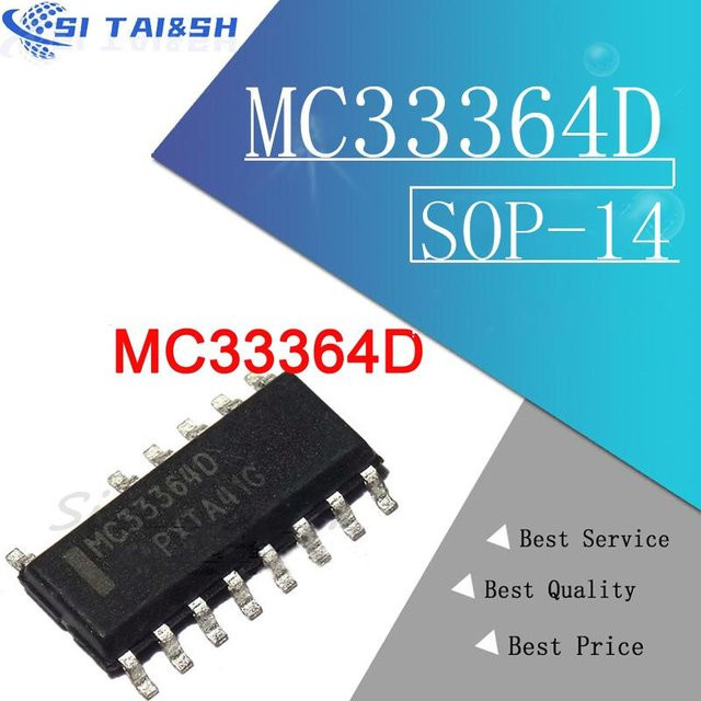 Si Tai&SH MC33364D MC33364 LCD Power Chip IC in Schwarz, SOP-14 - Bild 1